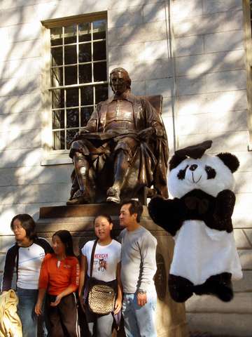 Prof. Steve Steve with John Harvard