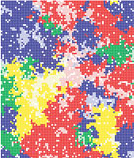 Figure 3 of Jansen & van Baalen (2006): An example of a snapshot of spatial beard chromodynamics.